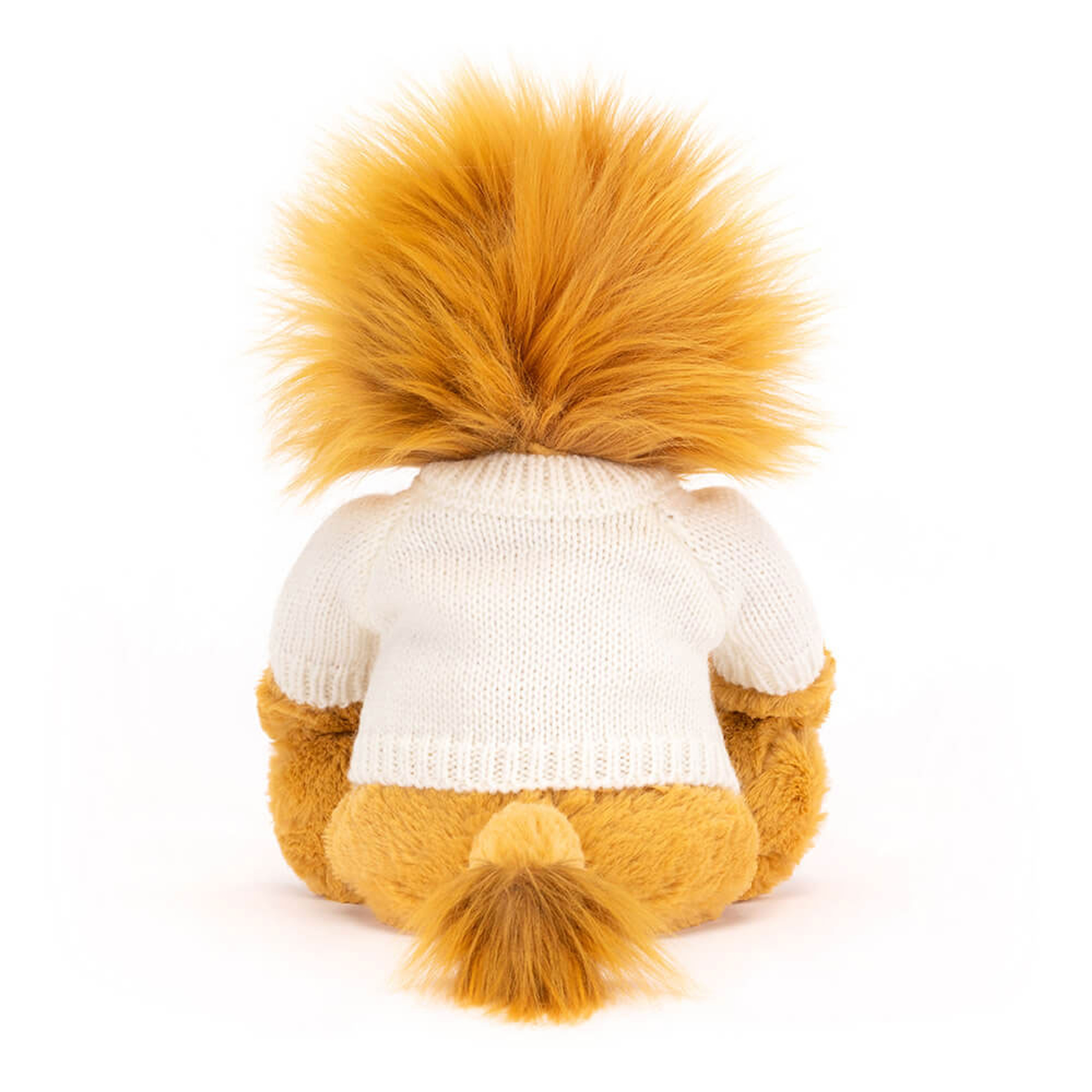 Bashful Lion with Personalized Cream Jumper - Image 4