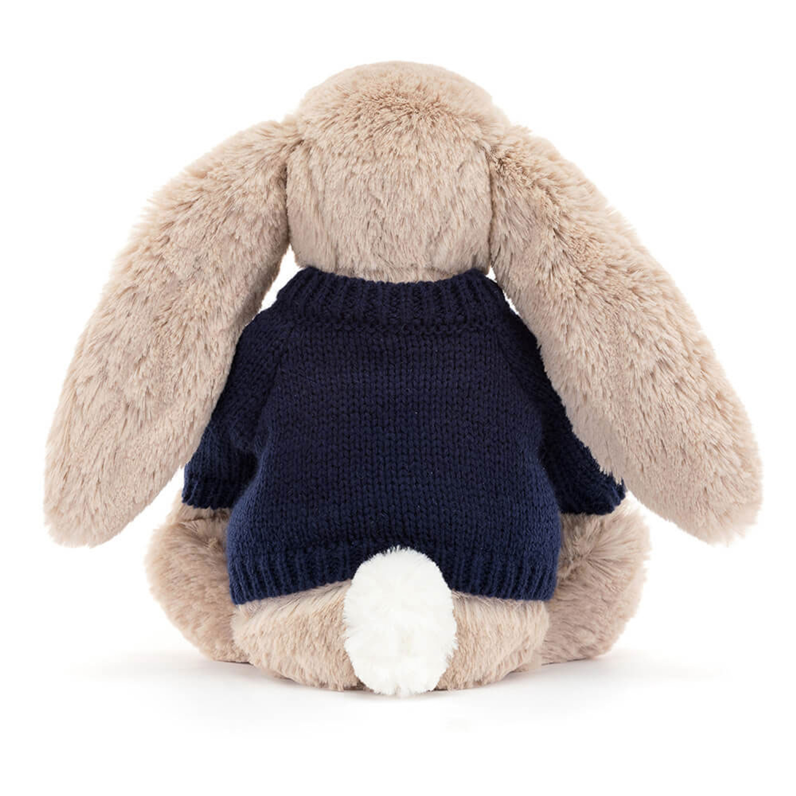 Bashful Beige Bunny with Personalized Navy Jumper - Image 4
